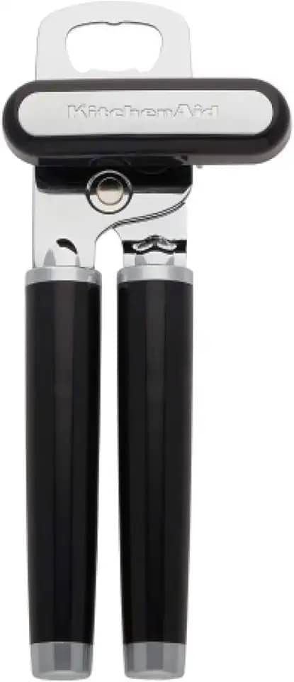 KitchenAid KE199OHOBA Abridor de latas/abridor de garrafas multifunções clássico, 21,34 cm, preto