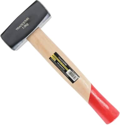 Marreta 1,5 Kg em Aço Forjado Tradestar Com Cabo De Madeira