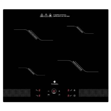 Cooktop 4 Zonas de Indução Tronos IF7010B1 - Mesa Vitrocêramica, Painel Touch com Timer, 9 Níveis e Power Boost - 220V