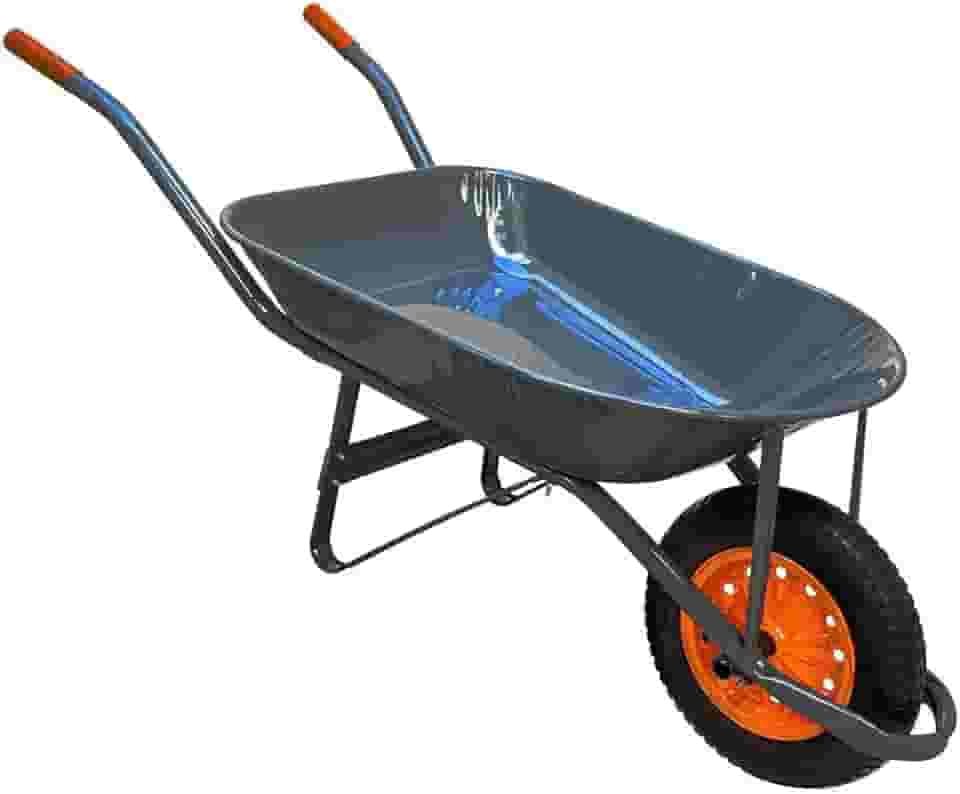 Carrinho de Mão em Aço Carbono Pneu e Câmara Chapa 26mm 45L