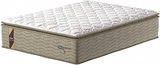 Colchão Casal Molas Guarda Costas Max 138x188x40cm Bege/Branco Probel - Suporta até 180kg por Pessoa