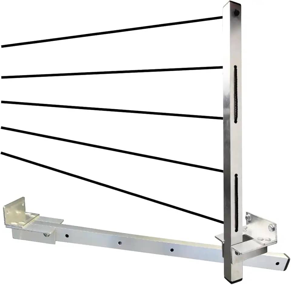 Varal Retratil de Parede Dobrável Aluminio Reforçado Com Cabo de Aço