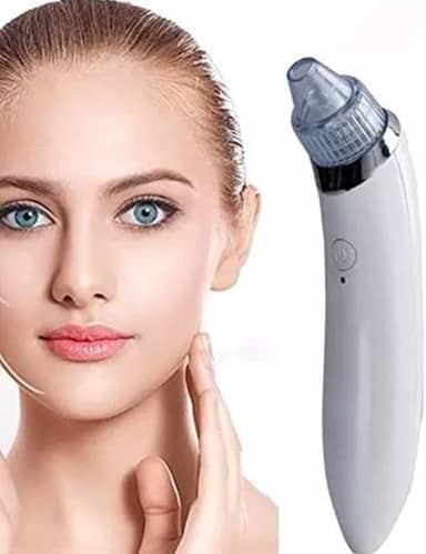 Removedor Elétrico de Cravos e Espinhas, Limpador Facial USB com 4 Cabeças, Sucção Ajustável 3 Níveis, Aparelho de Vácuo para Limpeza Profunda dos Poros, 5x4x20cm