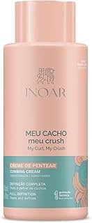 Inoar, Meu Cacho, Meu Crush – Creme de Pentear, Define Cachos, Hidrata e Controla o Frizz, Com Óleos Naturais e Vitaminas - 500ml