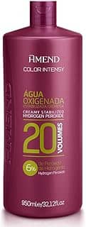 Água Oxigenada Cremosa Amend Color Intensy, Descolore E Auxilia No Tingimento Dos Cabelos, Uso Profissional, Promover A Oxidação Nos Processos De Coloração Ou Descoloração (20 Volumes, 950ml)