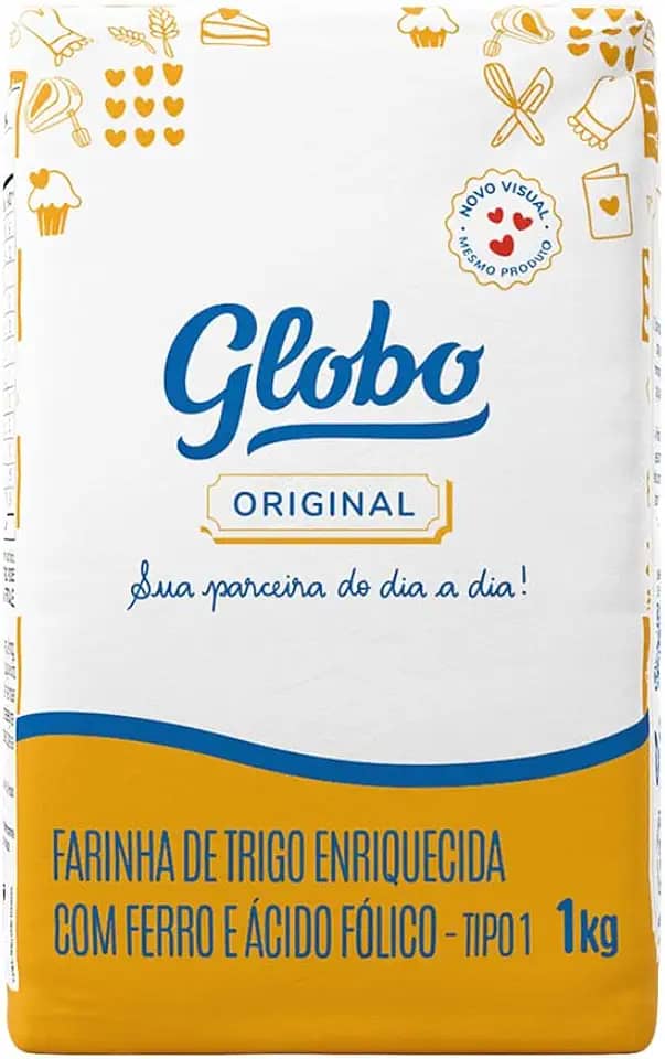 Farinha De Trigo Tipo 1 Globo Original 1 Kg - Embalagem De Papel