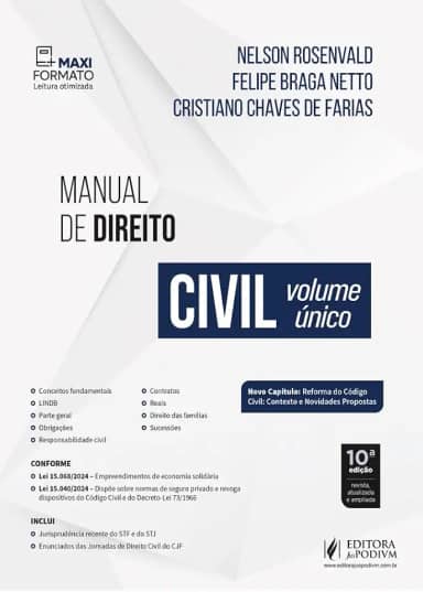 Manual de Direito Civil - Volume Único 10Ed.2025