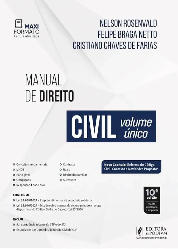 Manual de Direito Civil - Volume Único 10Ed.2025