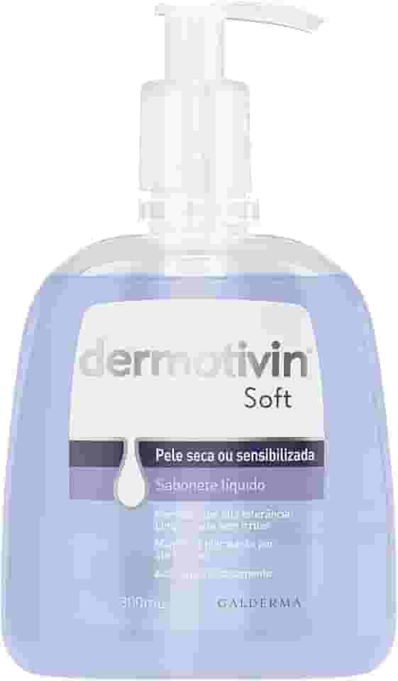 Dermotivin Sabonete Líquido Facial Pele Seca Ou Sensibilizada Soft 300ml