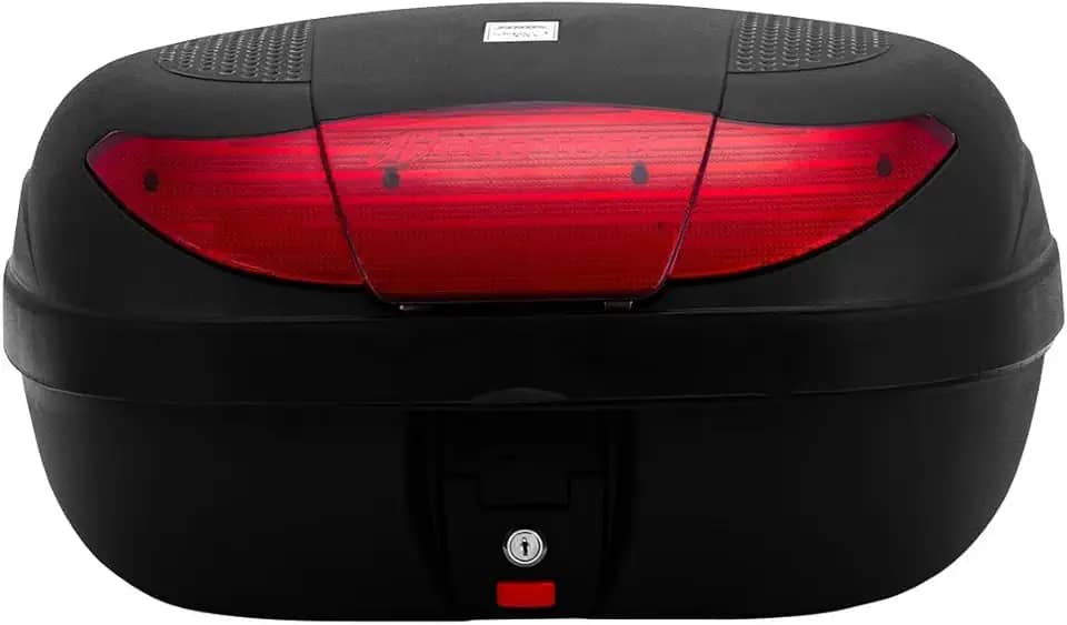 BAULETO PLÁSTICO SUPERIOR 45 LITROS PRO TORK REFLETOR VERMELHO