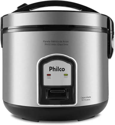 PANELA DE ARROZ PH10P VISOR GLASS INOX 220V