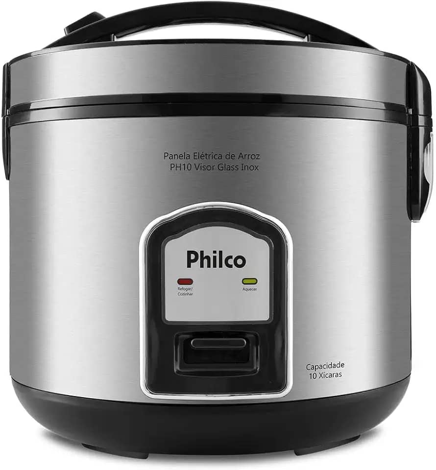 PANELA DE ARROZ PH10P VISOR GLASS INOX 220V