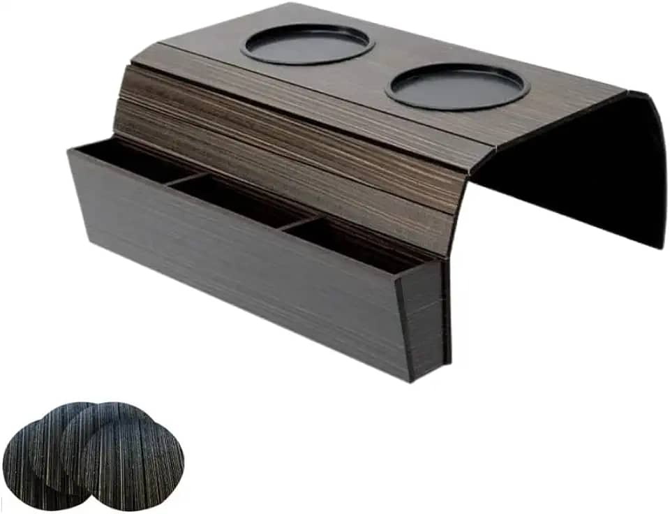 Porta Copos E Controle Remoto Para Braço de Sofá