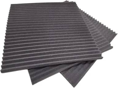 20 Placas Acústicas 50 x 50 cm Flat 20mm – Espuma Anti-Chamas | IMPAKTCOM