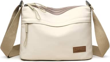 Bolsas transversais para mulheres, bolsa de ombro pequena nylon simples com zíper, leve, casual, simples, adequada para viagens diárias