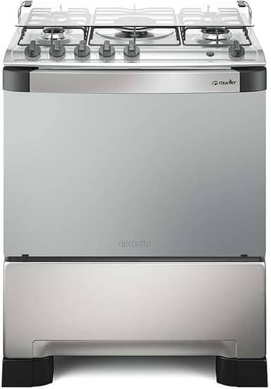 Fogão Mueller 5 bocas Decorato Inox