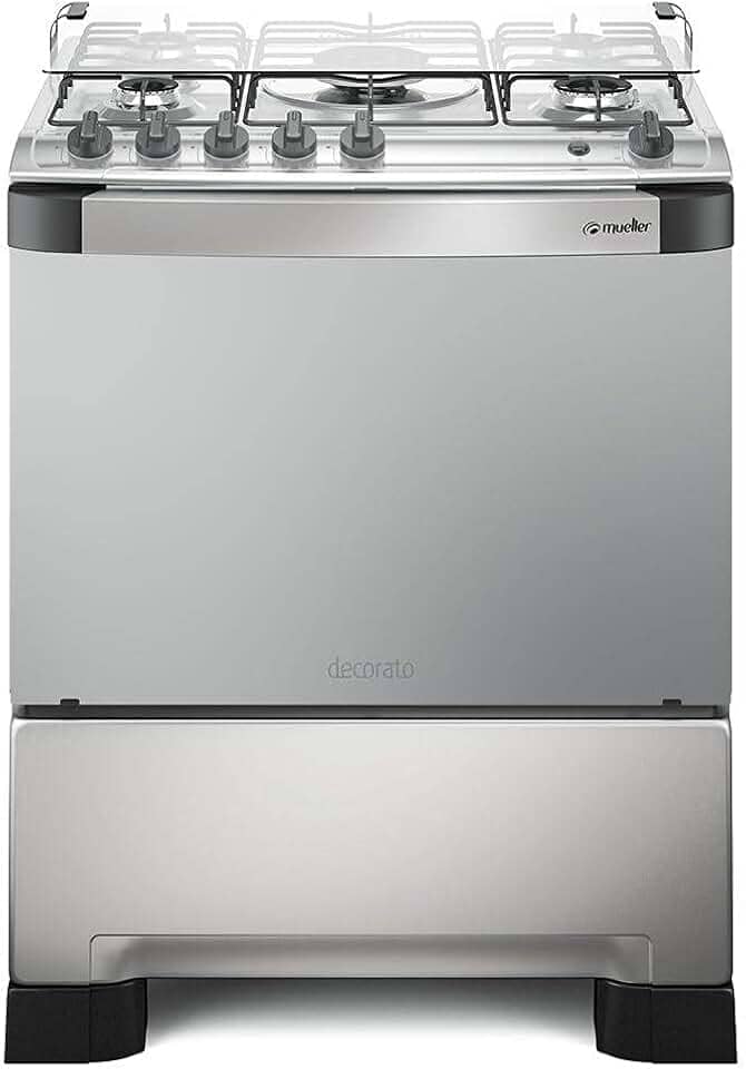 Fogão Mueller 5 bocas Decorato Inox