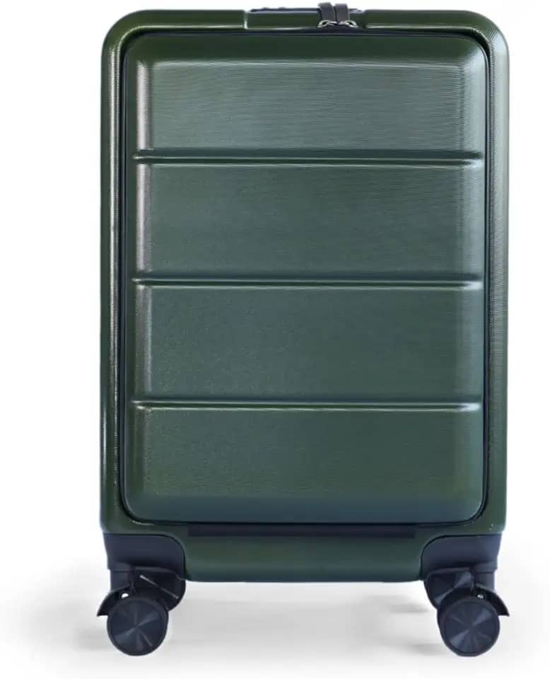 Mala de Bordo Atenas com Rodinhas 360º Balança Analógica Verde