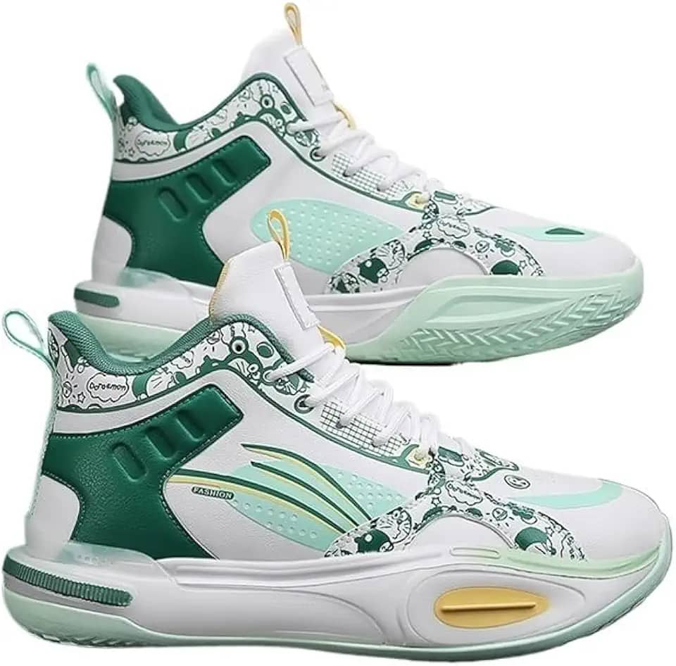 Tênis de basquete masculino com sola de borracha antiderrapante tênis de corrida esportivo botas de basquete respiráveis presente