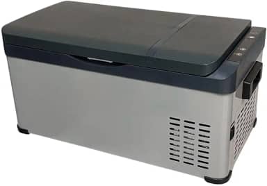 Geladeira Portátil Universal MAXFREEZE 20 Litros Quadrivolt 12V 24V 110V/220V Caminhão Ônibus Van Carro Trailer Motor Home para Trilha Camping Viagens