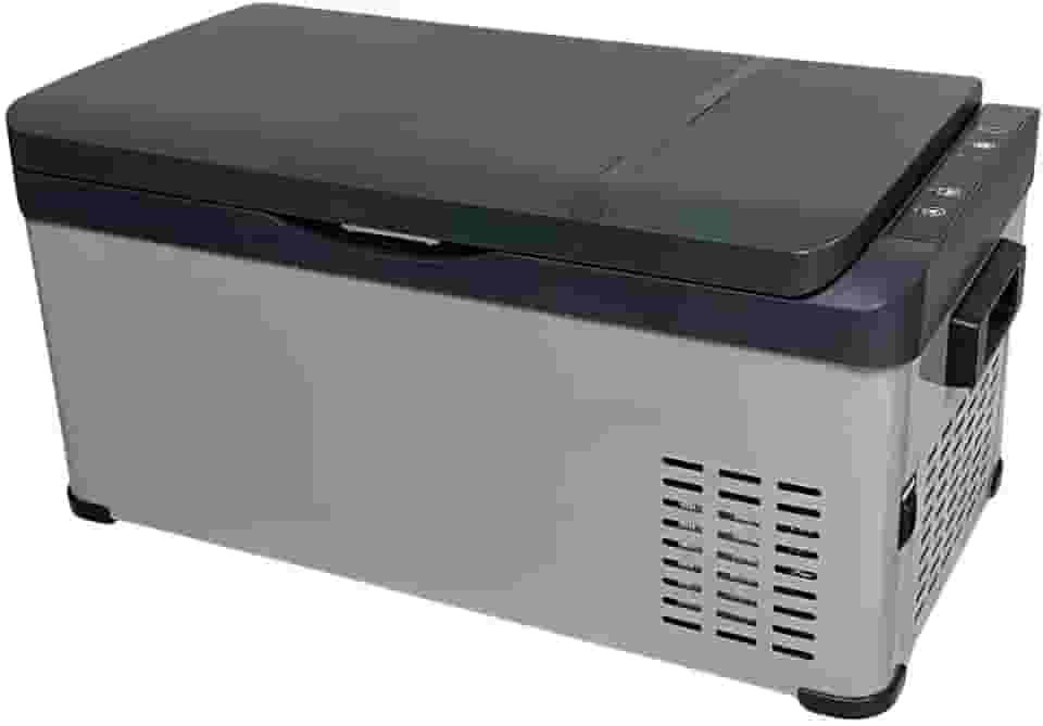 Geladeira Portátil Universal MAXFREEZE 20 Litros Quadrivolt 12V 24V 110V/220V Caminhão Ônibus Van Carro Trailer Motor Home para Trilha Camping Viagens