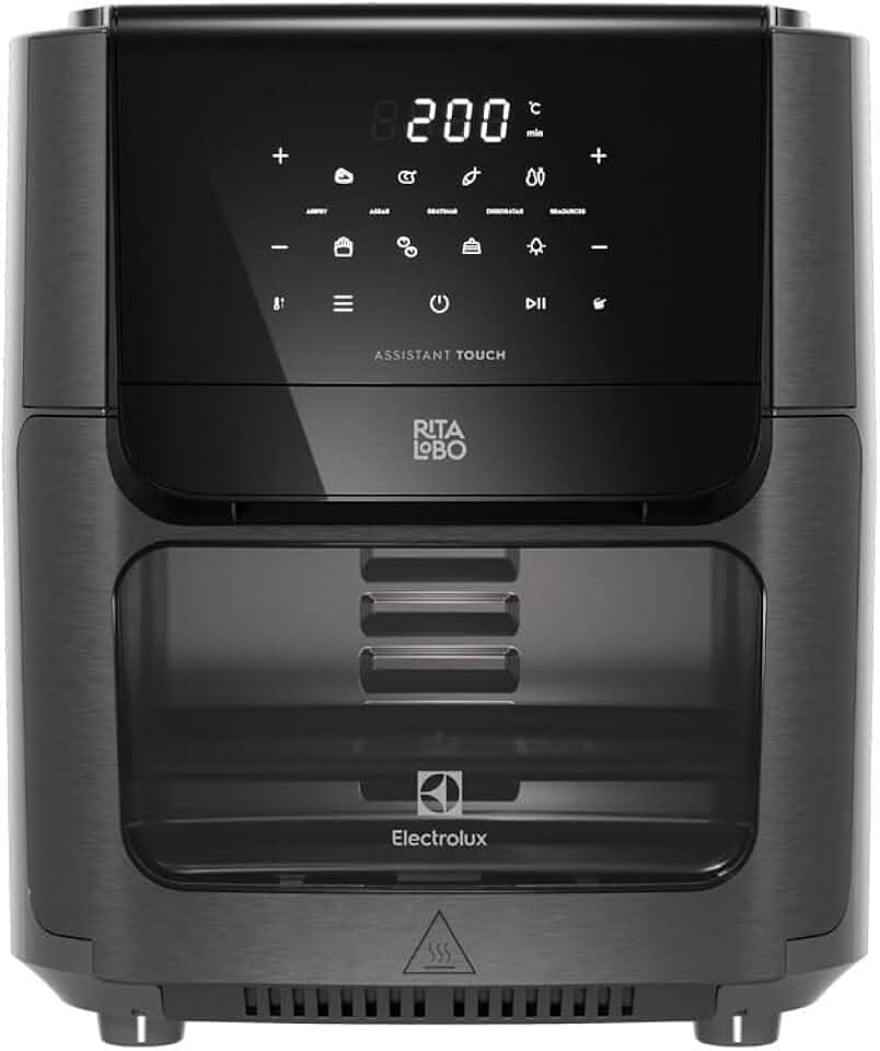 Electrolux Air Fryer Oven Electrolux por Rita Lobo 12L Digital Grafite Experience 1700W (EAF85) 127V