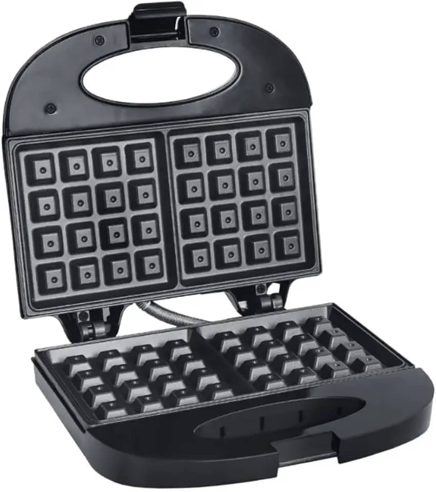 Sanduicheira e Máquina de Waffle A5, 750W, Antiaderente, 110V, Preta