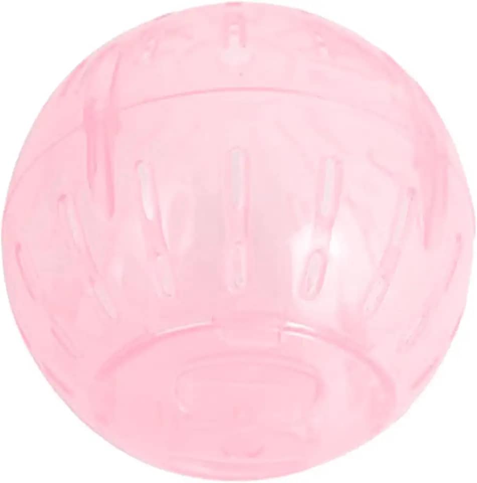 Bolas de exercício para hamster, 9 cm de diâmetro, silenciosa, giratória, anão, hamster, corrida, hamster, bola de exercício para gerbils, pequenos animais, brinquedos de animais pequenos (rosa)