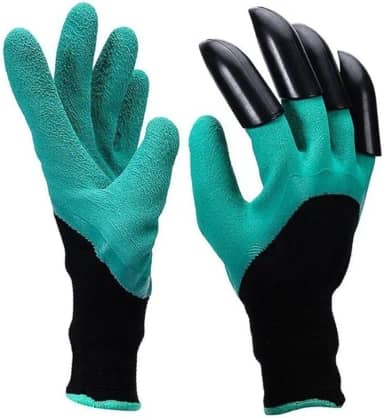 Luva de Jardinagem Com Garras Protege Cava Planta Garden Genie Gloves (888164)