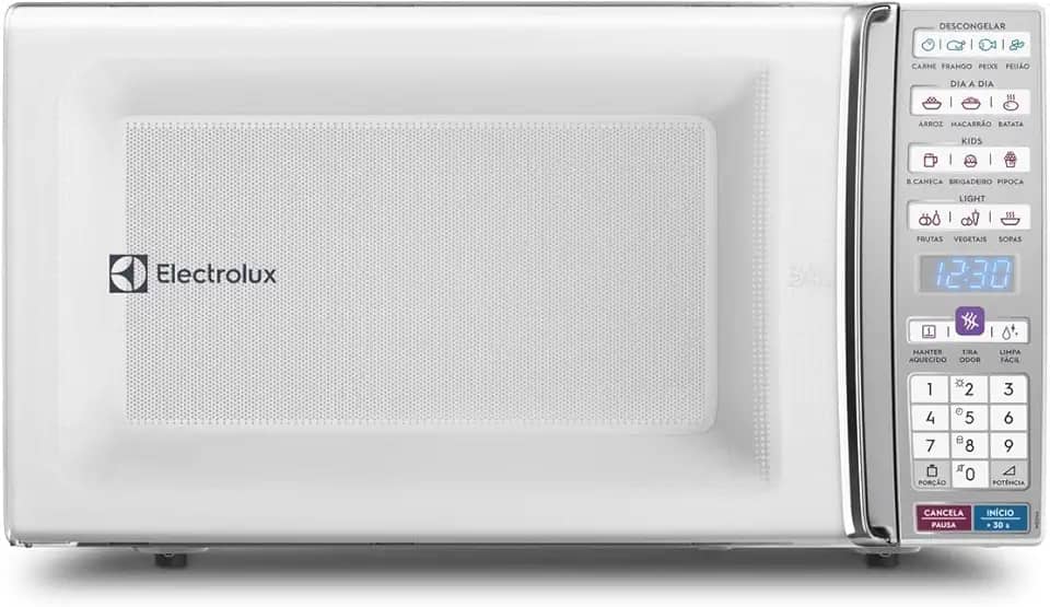 Micro-ondas Electrolux 34L Branco com Função Tira Odor e Manter Aquecido (MEO44) - 127V