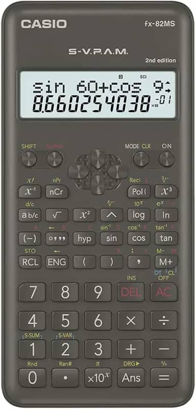 Calculadora Científica 240 Funções Preta FX-82MS-2-S4-DH Casio