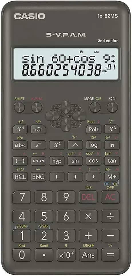 Calculadora Científica 240 Funções Preta FX-82MS-2-S4-DH Casio