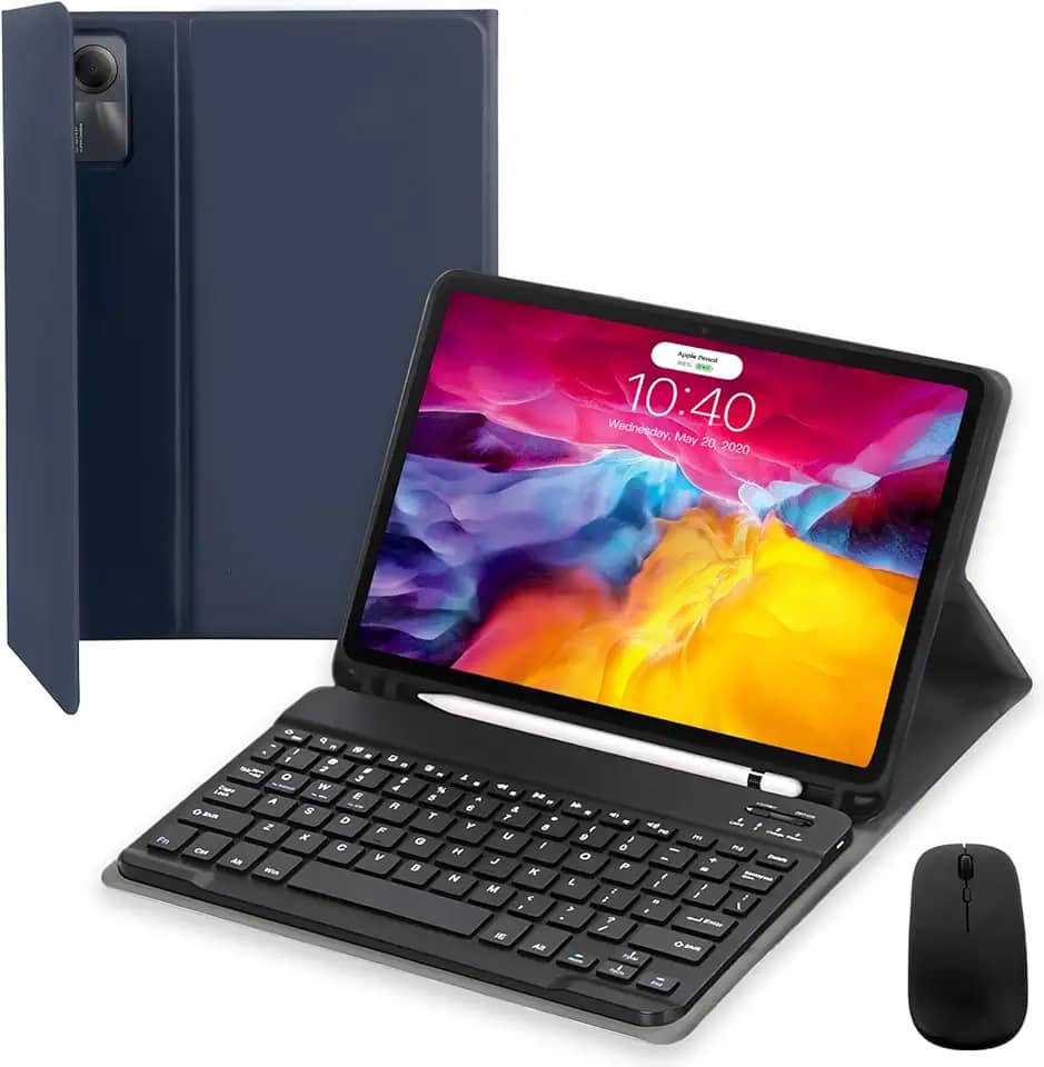 Kit Capa Preta Slim para Xiaomi Redmi Pad SE 11': Caneta Precision + Teclado e Mouse