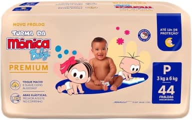 Turma da Mônica Baby Premium Econômica P 44 Unidades