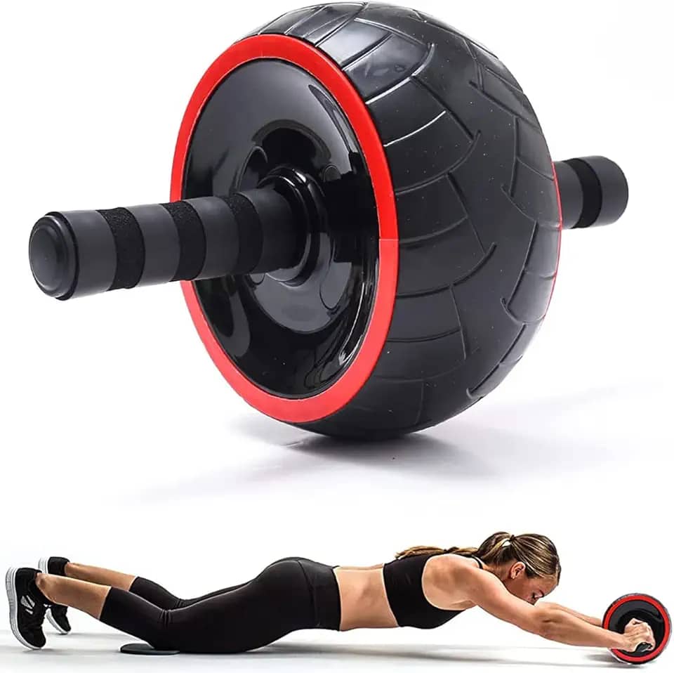 Roda Rolo Abdominal Lorben Polia Larga Aparelho Exercício Fitness GT6198