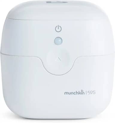 Esterilizador UV portátil da Munchkin, mata 99,99% dos germes em 59 segundos, branca, mini caixa de higienizador de luz UV