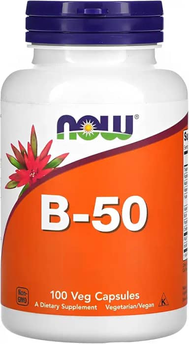 NOW Foods Vitamina B50 Vitamina Complexo B 100Cáps Importado