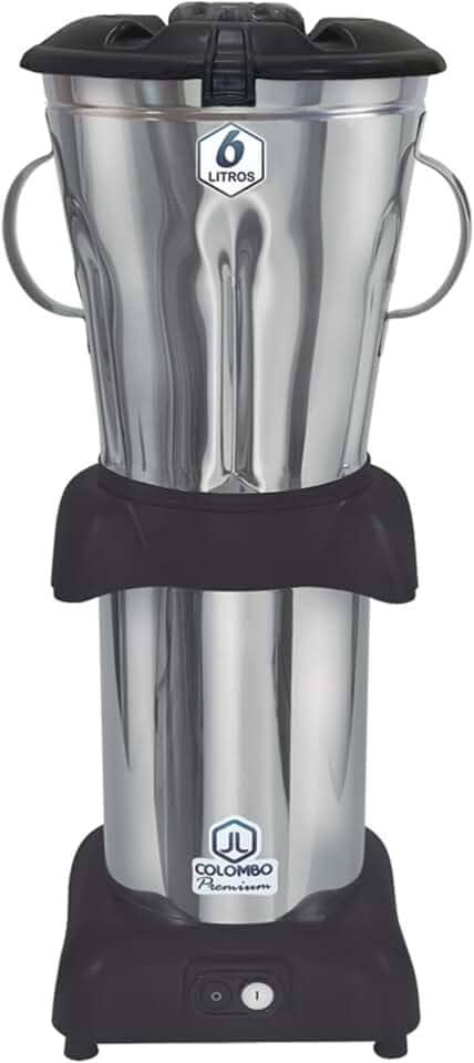 Liquidificador Baixa Rotação Industrial 6 Litros 1200w Inox