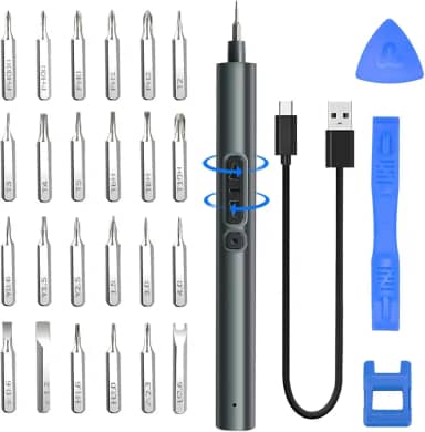 Mini Parafusadeira, Kit 28 Chave de Fenda, Jogo de Chaves, Chave de Fenda, Kit Ferramentas de Precisão, Kit Chave de Precisão, Kit de Chaves, Chave de Precisão Kit, Chaves de Precisão, Kit Chave