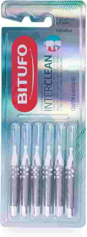Escova Interdental Bitufo Interclean Ultrafina Cilíndrica 2 milímetros 6 unidades, Bitufo