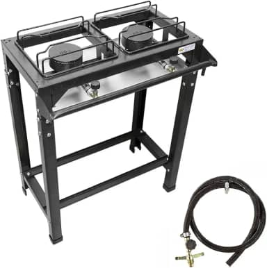 Fogão 2 Bocas Ferro Fundido Industrial De Alta Pressão Roa