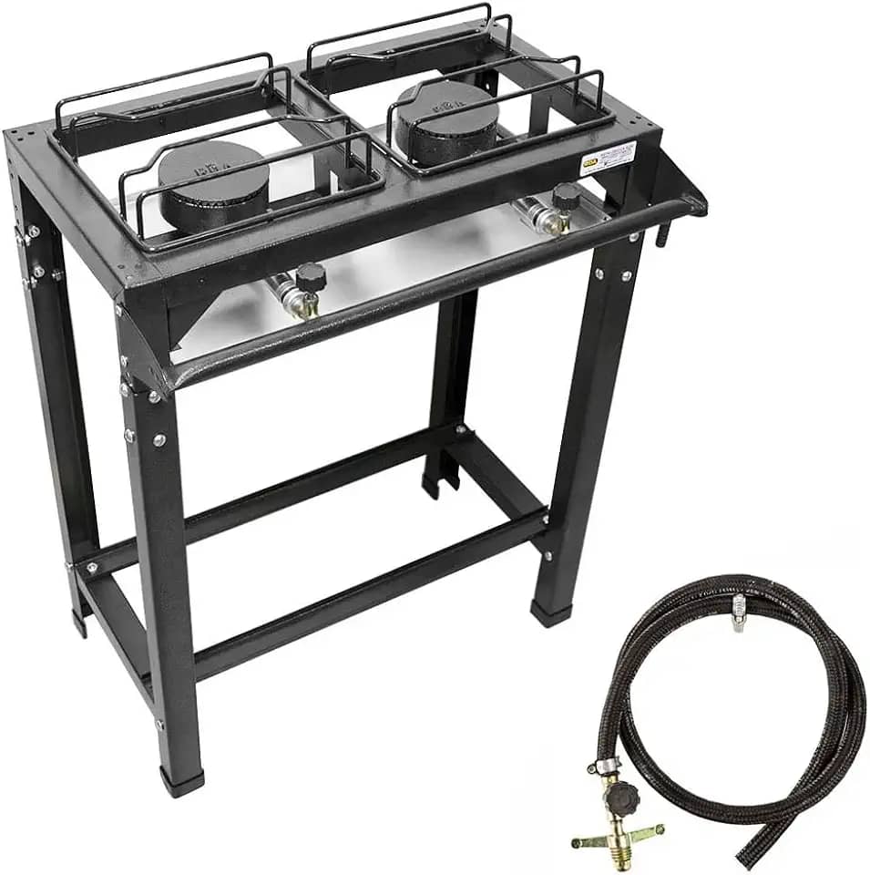 Fogão 2 Bocas Ferro Fundido Industrial De Alta Pressão Roa