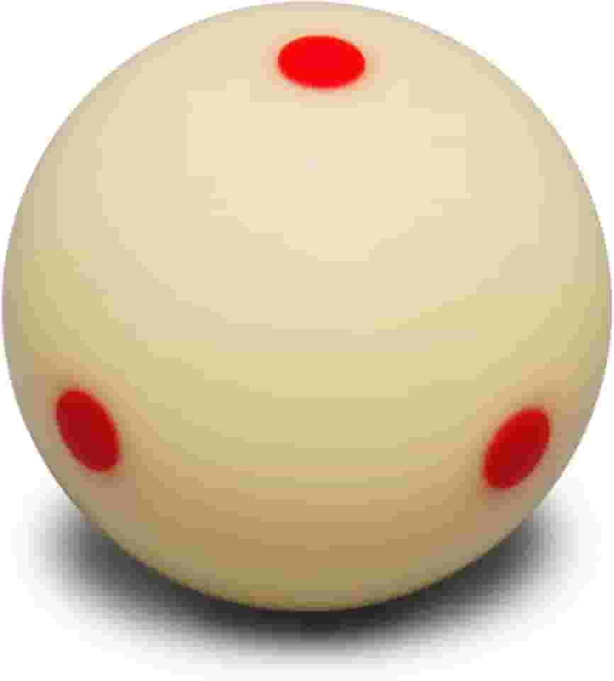 Bola de sinuca SuperAramith Pro-Cup 6 pontos vermelhos sem embalagem bolha feita na Bélgica