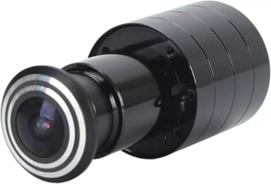 Câmera olho mágico de porta, câmera de porta de acesso remoto de 2 MP HD bidirecional com suporte para armazenamento de cartão de memória, câmera de porta de acesso remoto para casa (plugue EUA)