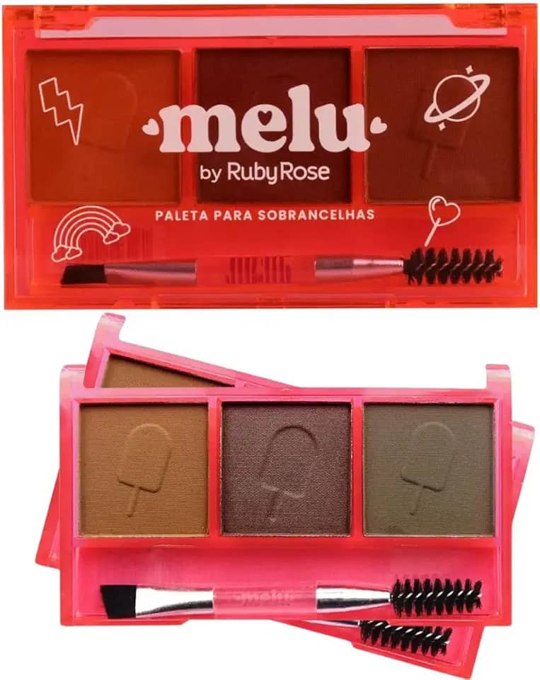 Paleta de Sombra Para Sobrancelhas Melu By Ruby Rose