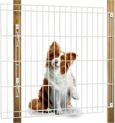 Portão Pet Proteção Segurança Cachorro Criança 80cm Retrátil (Branco)