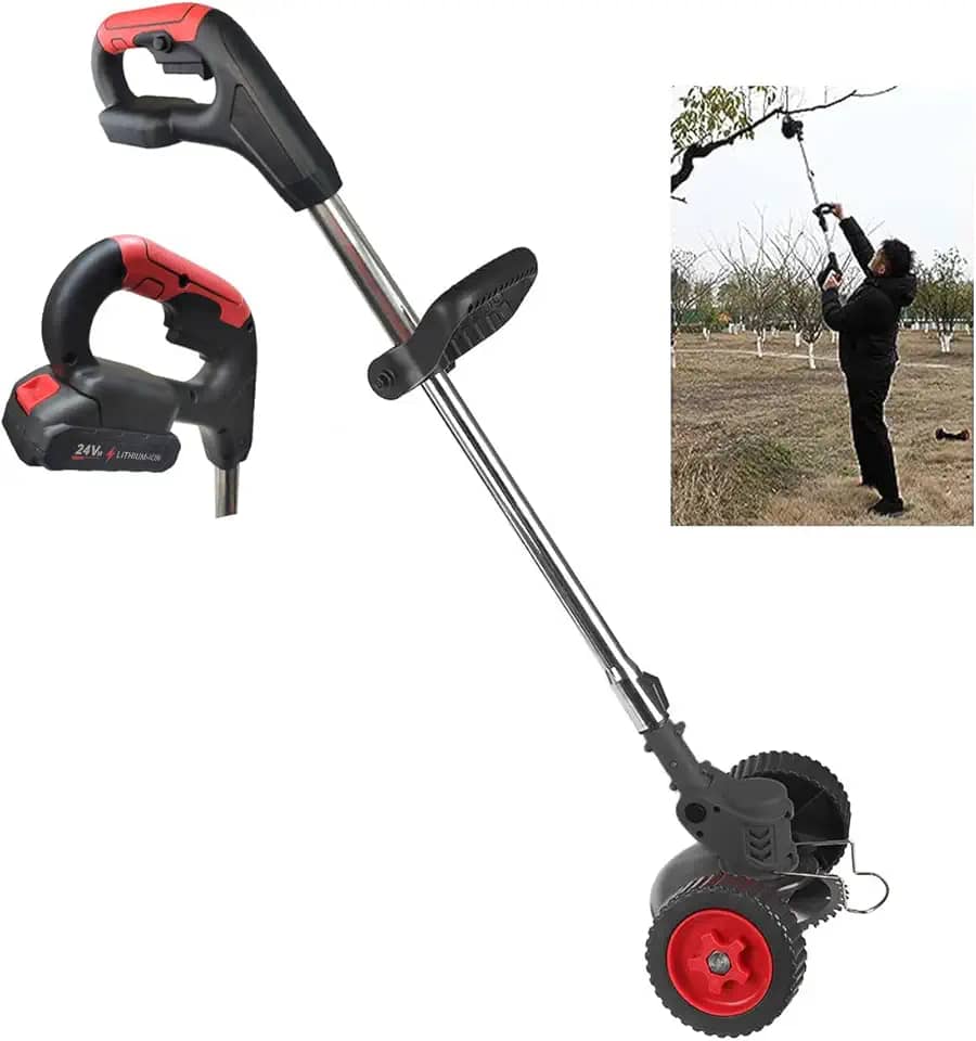 Aparador Cortador de Grama Gramado Planta Sem Fio Portatil Jardim Quintal Limpeza Domestico Comprimento Ajustavel Potente