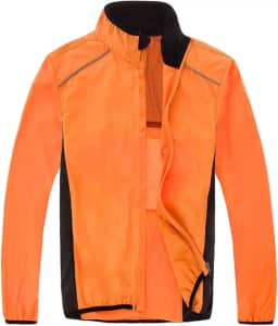 Jaqueta Corta Vento Refletivo Bolso Invisível Ciclismo Bike