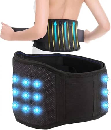 Cinta Lombar Magnética com Turmalina – Alívio de Dores nas Costas, Hérnia de Disco, Ciática e Cólica - Correção Postural, Ajustável e Confortável