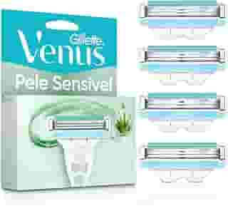 Gillette Venus Pele Sensível Carga para Aparelho de Depilar com Aloe Vera, 4 uds